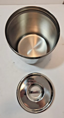 Vtg Stainless Steel Canisters W/ Medical Lid – Set of 2 Vollrath 8802 Polar 3J