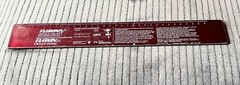 Vintage 1992 FLOXIN LOFLOXACIN Pharmaceutical Drug Rep RULER ~ Rare