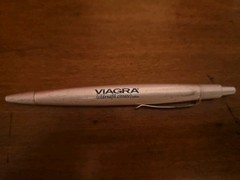 Viagra Heavy Metal Pen Drug Rep Promo Pharmaceutica Advertising Vintage- Writes!