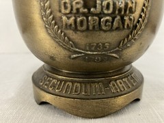 Brass Schering Mortar and Pestle, Dr. John Morgan, 4″ Tall, 1971