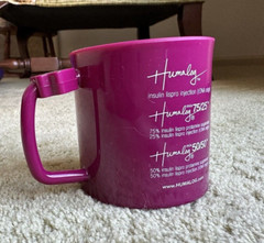 Vintage Pharmaceutical Drug Rep Humalog Advertising Coffee Mug – Plastic/acrylic