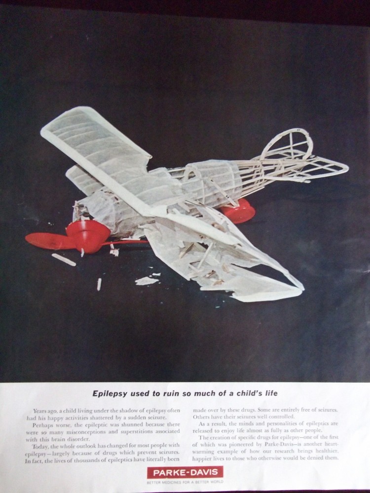 1963 Parke-Davis Epilepsy Used To Ruin Much Of A Childs Life Advertisement