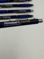 Lot of 5 PERCOCET Pharmaceutical Promo Ink Pen Black ink