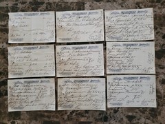 File box & 98 antique prescriptions (1907) – Opium, Ergot, Codeine & Anodyne