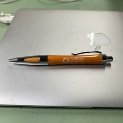 Pharma Rep Invega Orange Heavy Pen Vintage – Needs Refill- Ink Is Dry -Rare HTF