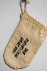 VTG Medical Humor Drawstring Bag “When Johnny Comes Coughing Home” Canvas Pouch