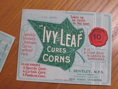 1900s IVY LEAF CORN CURE Paper Envelope CANNABIS Indian HEMP Apothecary PHARMACY