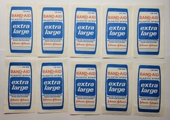 Vintage Band-Aid Extra Large Plastic Strips 2″ Bandages 10 Pack In Box