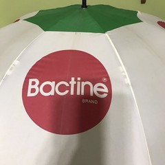 Vintage Bactine Pharmaceutical Umbrella Plastic Handle RARE