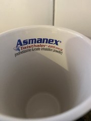 Asmanex Asthma Drug Rep Advertising Coffee Mug Cup Pharma Twisthaler