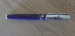 Nexium Pen, Pharmaceutical Drug Rep Item, Heavy Metal Collectible, Purple/Silver