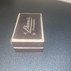 Vintage Cardboard Paper DENNIS PHARMACY Prescription Drug Pill 3″ Hinged Box