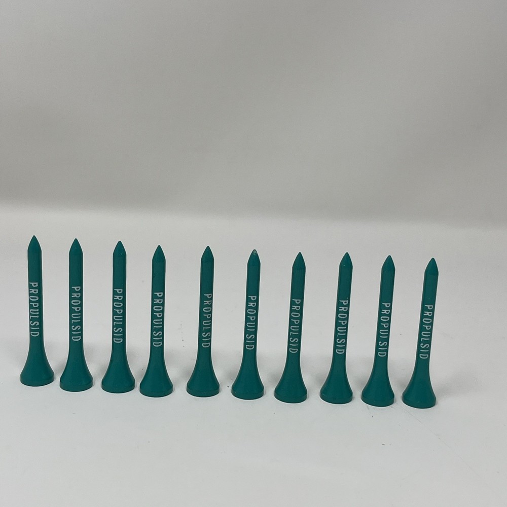 Vintage Propulsid Promotional Golf Tees Wood Blue Lot Of 10 Pharmaceutical