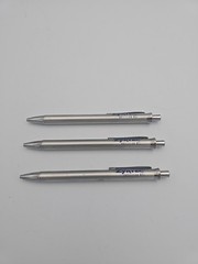 ZYRTEC Silver Green Heavy Metal Medical Drug Rep Pen Collectible Lot 4