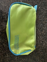 Pharmaceutical Collectibles Loestrin 24 Fe Drug Rep Satin Lime Pouch With Zipper