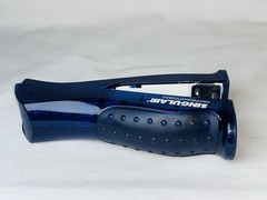Vintage SINGULAIR Drug Rep Stapler – Blue Stand-Up Desktop Collectible Rare