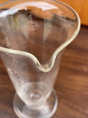 Antique Hand Blown Glass Laboratory Apothecary Beaker 5 1/2″ Whitall Tatum & Co.