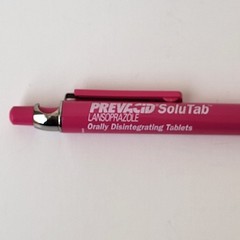 Prevacid Solutab Pink Pen Pharmaceutical Drug Rep Promo Collectible Advertising