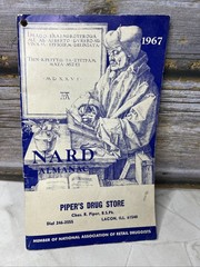 Vintage 1967 Nard Almanac Piper’s Drug Store Pharmaceutical Catalog Book