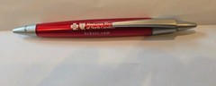 Vintage Blue Cross Blue Shield NC Advertising Pen Red Plastic Writes