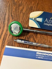 Pharmaceutical Rep Promo Items=Celebrex, Geodon, Lyrica, Azilect