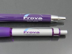 Purple FROVA Heavy Metal PENS Drug Rep Pharmaceutical Promo Advertising Lot of 2