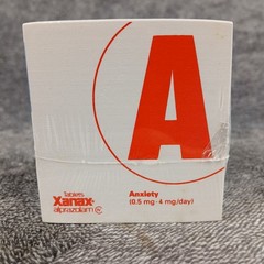 Vtg Xanax Pharmaceutical Advertising Post It Note Cube 90s Alprazolam READ 1992