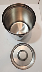 Vtg Stainless Steel Canisters W/ Medical Lid – Set of 2 Vollrath 8802 Polar 3J