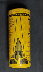 1942 Advertising Medicine Container TIZ Foot Powder Wyeth Chemical Jersey City