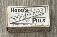 Vintage Hoods Vegetable Pills Cardboard Box – Pharmaceutical Collectible
