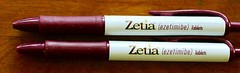 ZETIA Drug Rep Pharmaceutical PENS NOS NEW Lot 2 Stored unused Rubber Grip