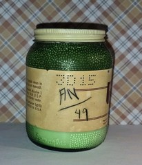 Vintage Textured Green Glass Bottle McKesson’s Boric Acid 8 oz.