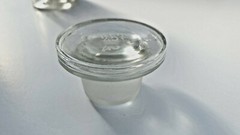ACIDUM ARSENICOSUM ANHYDRICUM, Vintage Glass Apothecary Pharmacy Clear Jar, 50ml