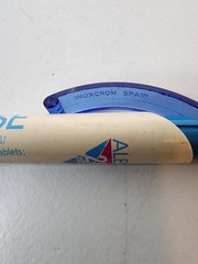 Alesse pharmaceutical drug rep pen Clicker Top With Black Ink gripper & clip