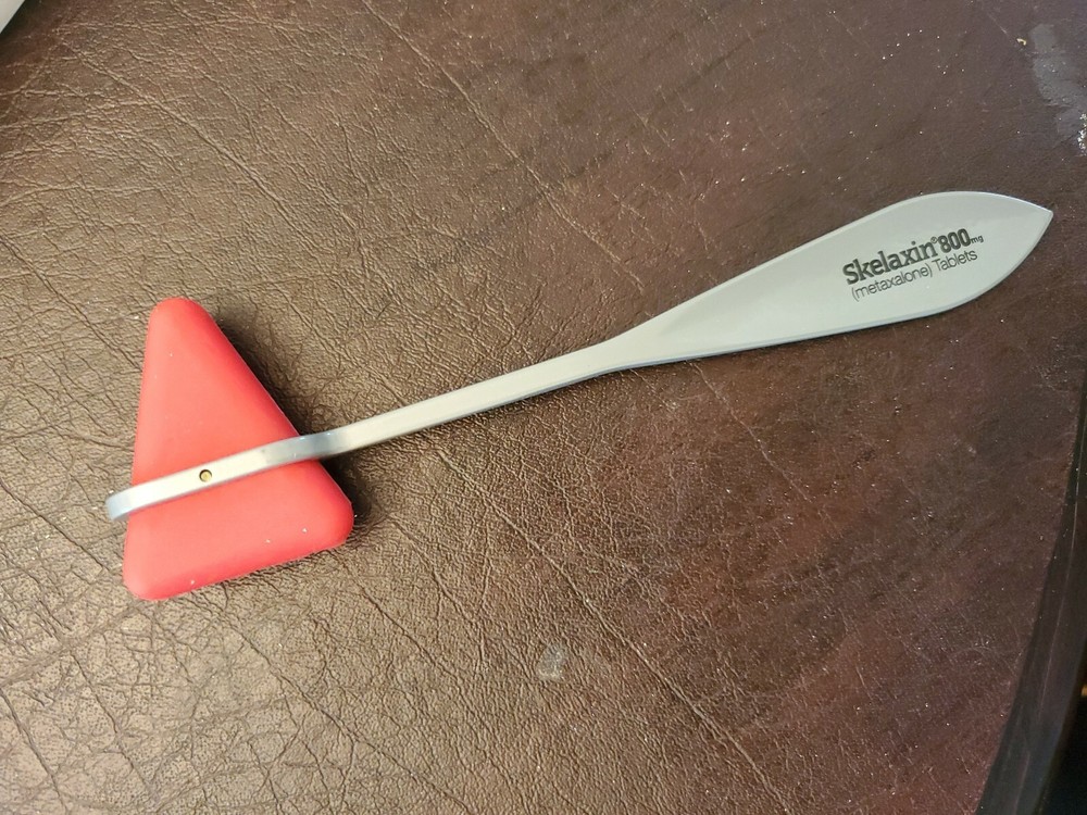 Drug rep Pharma pharmaceutical Skelaxin promotional reflex hammer  -NO BOX – 