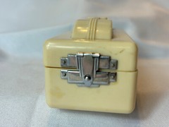 Art Deco BARD PARKER Blood Test Kit Dropper Cover Glass Empty Bottles & Cotton