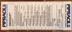 Pipracil Pharmaceutical Drug Rep Reference Ruler Plastic