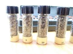 Vintage Rare Set of Carborundum Co. Sample Display Set of Grit Sizes