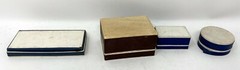Antique 1910s Lot of (4) Pharmacy Paper Pill Box France Vichy Carnot Boulevard