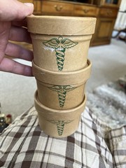 Lot of 3 Vintage Cardboard Apothecary / Medical Sample Boxes with Original Lids