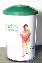 VINTAGE PHARMACEUTICAL ADVERTISEMENT – „AVANDIA“ Plastic Container – Green/white