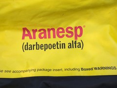 ARANESP Darbepoetin Pharmaceutical PROMO Yellow Large Tote Bag 17″x16″ Zipper
