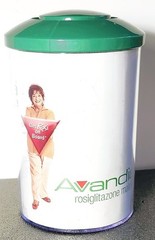 VINTAGE PHARMACEUTICAL ADVERTISEMENT – „AVANDIA“ Plastic Container – Green/white