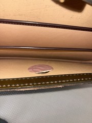 Hoffman La Roche Vintage Leather Document Bag Homa Nutley NJ Pharmaceutical Rep