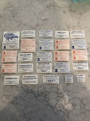 Lot 24 Antique Medicine Bottle Labels Opium, Poison – L. Kron Ph. G. Phila.
