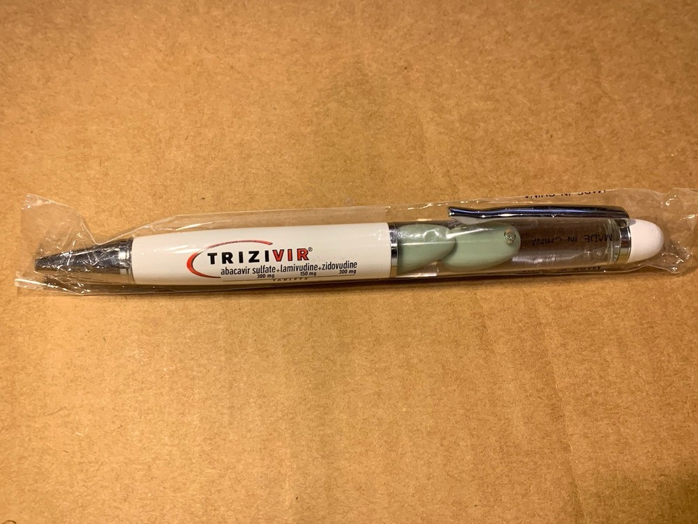 VTG Drug Rep Pen Pharmaceutical White,floating Tablets Unique Pen New in Plastic