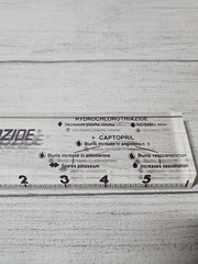 Vintage CAPOZIDE Pharmaceutical Promotional Ruler – Acrylic – 1990s – RARE!