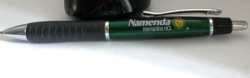 NAMENDA Promo Pen – Metal – Rubberized Grip – Does Not Write