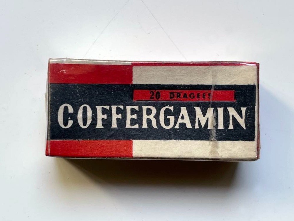 Vintage medicine for collection – COFFERGAMIN, Unopened, rare, ergot
