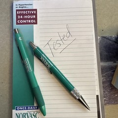 Norvasc Heavy Drug Rep Pens And Pads Pharmaceutical Pharma Medical